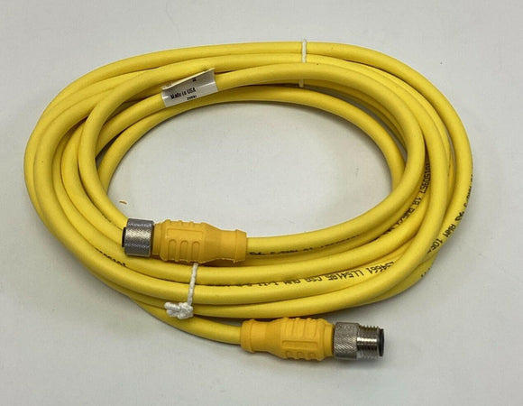 Turck KBE-3T-4-SBE-3T/S1587 / U0905-1 3-Pole Male / Female M12 Cable 4-Meters