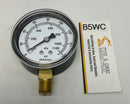 Marsh Bellfram J4652  2-1/2" Standard Gauge 160PSI, Brass Socket, 1/4" NPT-1