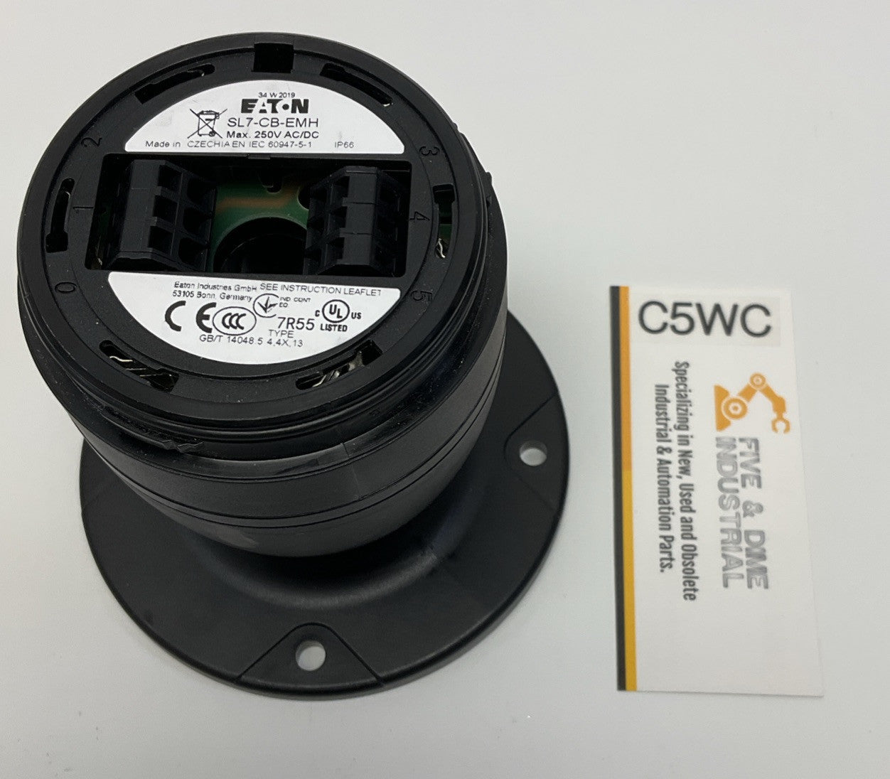 Eaton SL7-CB-EMH Stack Light Base Max 250V AC/DC | Five and Dime ...