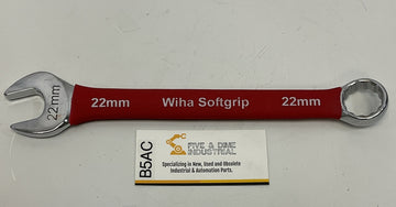 Wiha Softgrip 22 mm Combination Wrench, 12-Point,  10 Inches Long