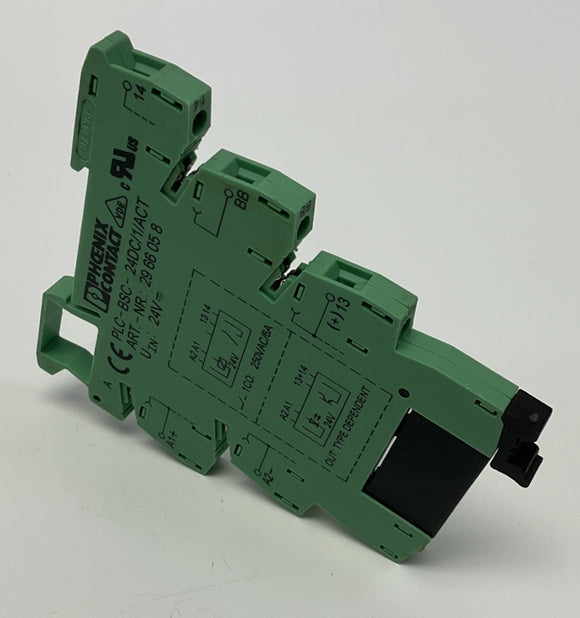 Phoenix Contact 29-66-05-8 Relay and Base 2966595  24VDC, 2-Amp