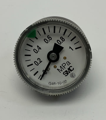 SMC G46-10-02 1 MPa Pneumatic Pressure Gauge for Regulator - 0