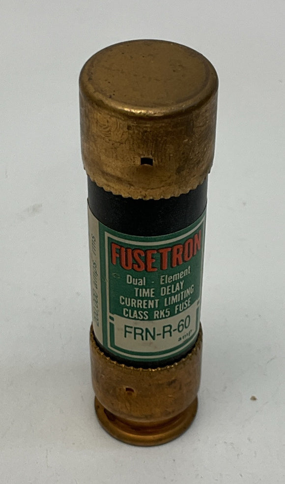 Bussmann FRN-R-60 Fusetron 60-Amp Fuses, RK5, Time Delay. Lot of 3