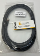 Lumberg RKMV-4-225/5M Female Single End Cable, M8, 4-Pole 5-Meter-1