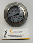 McDaniel J6YP 2-1/2'' Front Flange Gauge -30'' Hg-160 PSI, 1/4 NPT Brass Socket-1