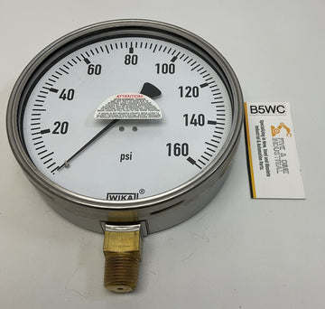 Wika 6" Gauge 4287895  212.20 160 PSI 1/2 " Npt Lower
