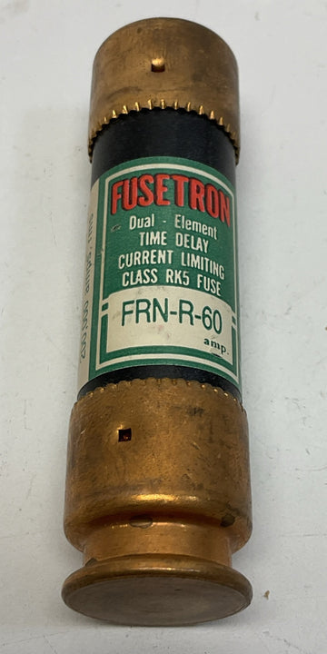 Bussmann FRN-R-60 Fusetron 60-Amp Fuses, RK5, Time Delay. Lot of 3 - 0