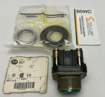 Allen Bradley 800T-A1A Green Push Button 1-NO, 1NC