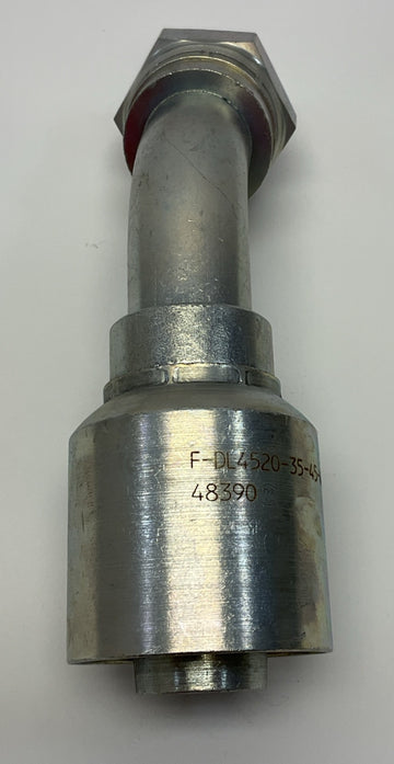 Kurt Hydraulics F-DL4520-35-45-W 1-1/4" Hose ID X M45 X 2.0 DIN 24­° Seat 45° BT - 0
