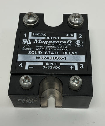 Magnecraft W6240DSX-1 Solid State Relay Input: 3-32VDC Output 240VDC - 0