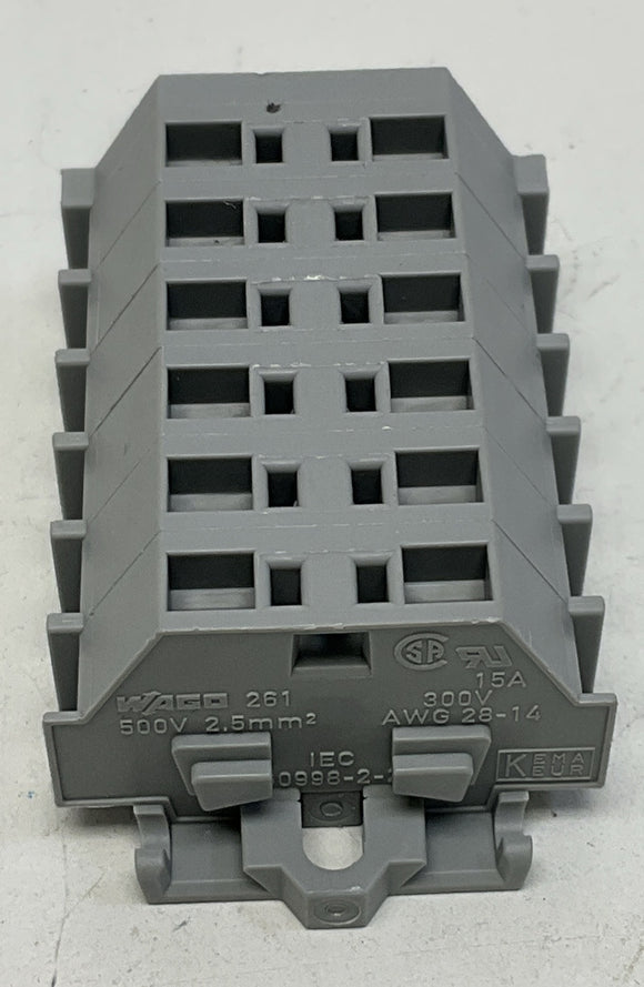 Wago 261-106 2-Conductor, 6-Pole Terminal Strip without Push-Buttons