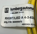 Lumberg RKWT/LED-A-4-3-632/5M 3-Pole Single End 90° M12 Cable 5-Meters-3