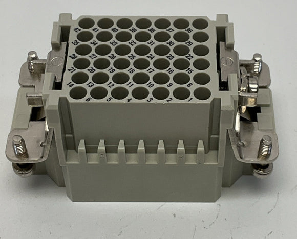Harting 09160423001 Connector 42-Pole + Ground, Male Insert Housing