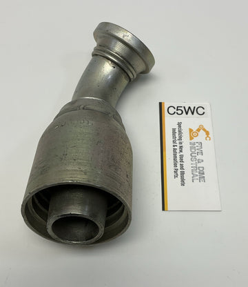 Kurt Hydraulics C6145-20-20-JJ 1-1/4" Hose Barb X 1-1/4" Code 61 Flange 45°