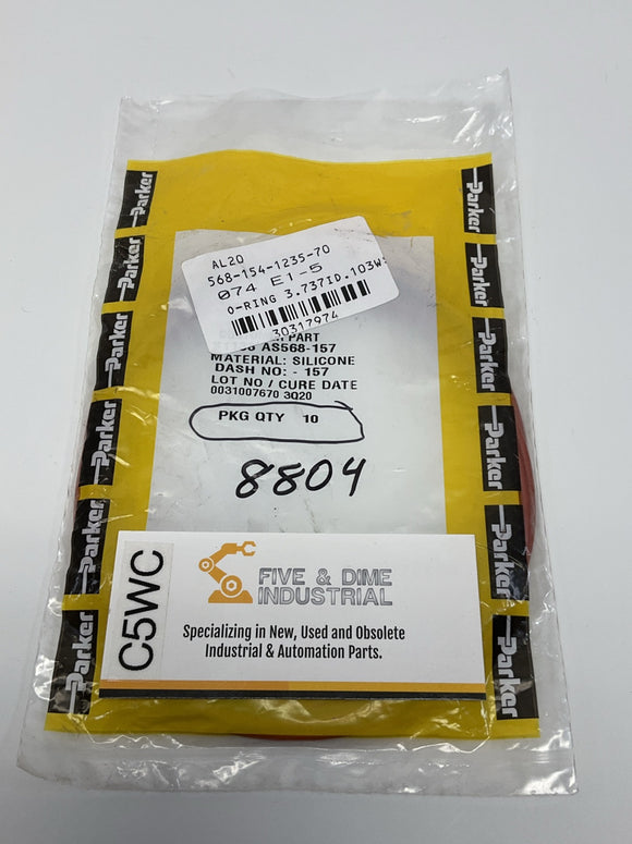 Parker S1138 AS568-157 Silicone O-Rings 10-Pack