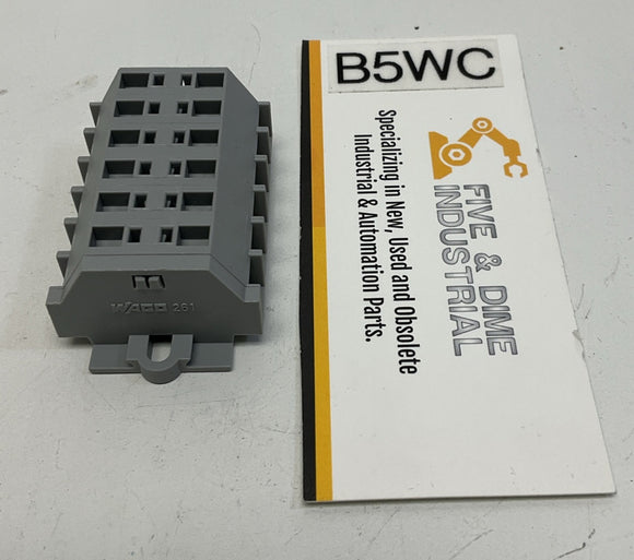 Wago 261-106 2-Conductor, 6-Pole Terminal Strip without Push-Buttons