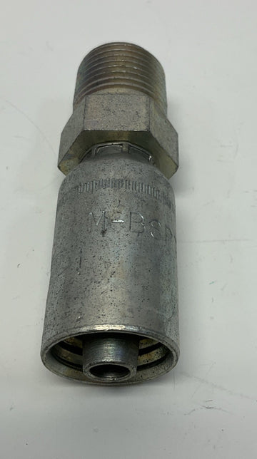 Kurt Hydraulics M-BSPT-6-8 3/8" Hose ID X 1/2" British Standard Pipe 60° Cone - 0