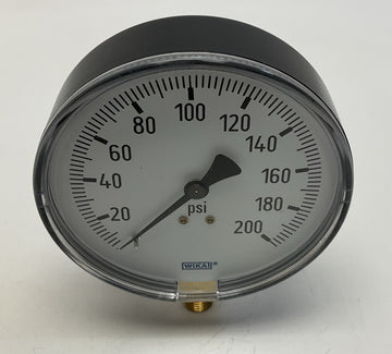 Wika 111.10 4" Pressure Gauge 4256026 200 Psi 1/4" Npt LM - 0