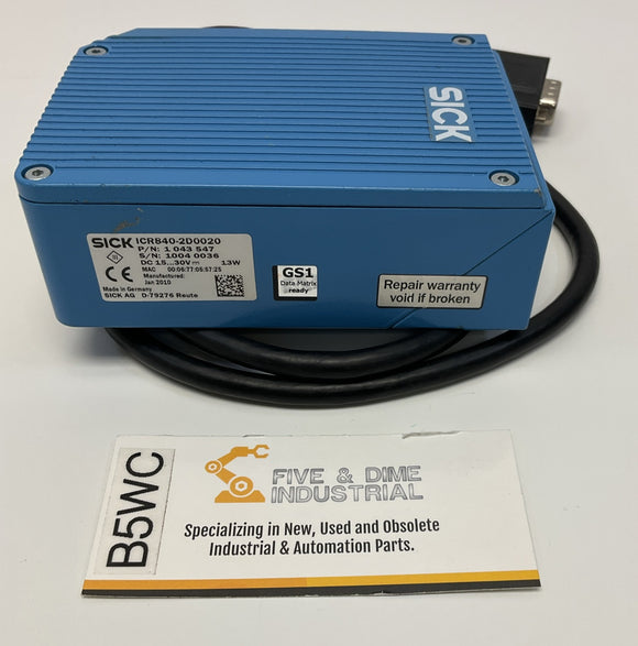 Sick ICR840-2B0020 Operator Panel Barcode Scanner 1-042-277