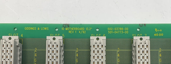 Giddings  and Lewis 502-03788-00 13.2  I/O Motherboard M-1200-5351