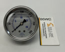 Pic PRO-202L-254H 2-1/2" Glycerin filled Gauge 300PSI, Brass 1/4" NPT-1