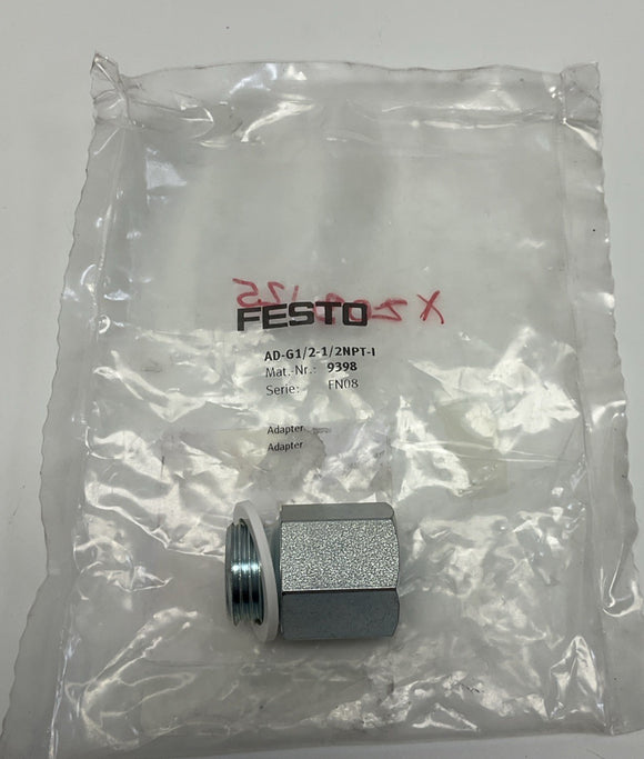 Festo AD-G1/2-1/2-1/2NPT-1 / 9398 Adapter Fitting