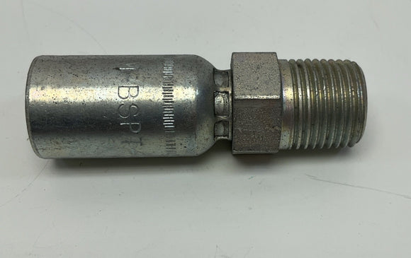 Kurt Hydraulics M-BSPT-6-8 3/8" Hose ID X 1/2" British Standard Pipe 60° Cone