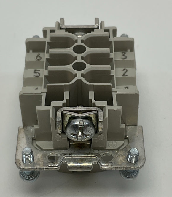 Wieland 70.300.0640.0 6-Pole Screw Clamp Socket Insert