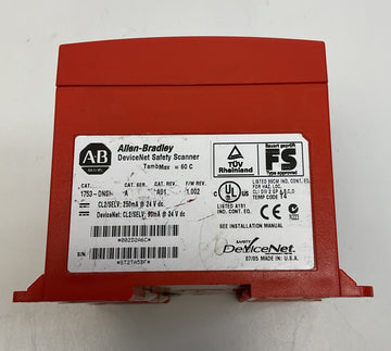 Allen Bradley 1753-DNSI Guardplc DeviceNet Safety Scanner f/w rev 1.002 - 0