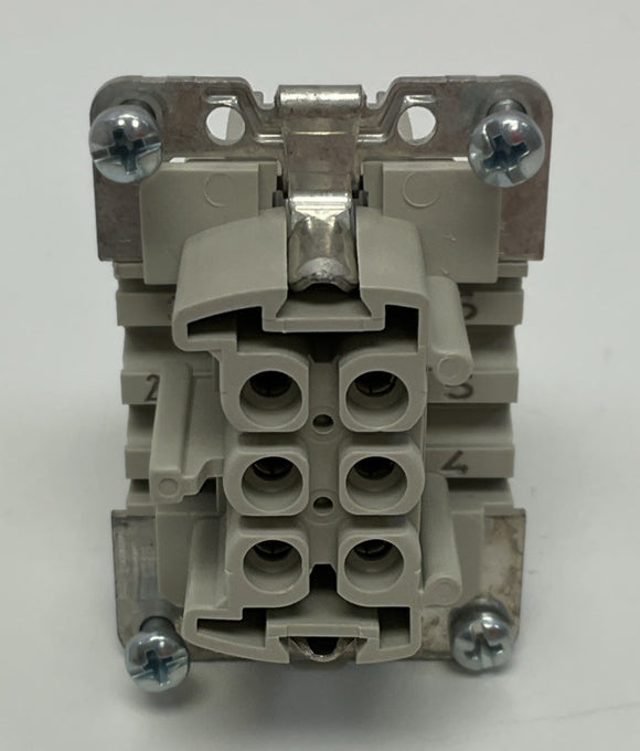 Wieland 70.300.0640.0 6-Pole Screw Clamp Socket Insert