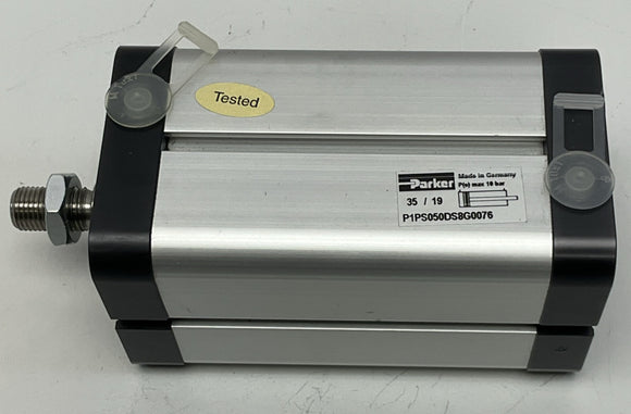 Parker P1PS050DS8G0076 Pneumatic Cylinder 50mm Bore, 76mm Stroke, BSP Ports