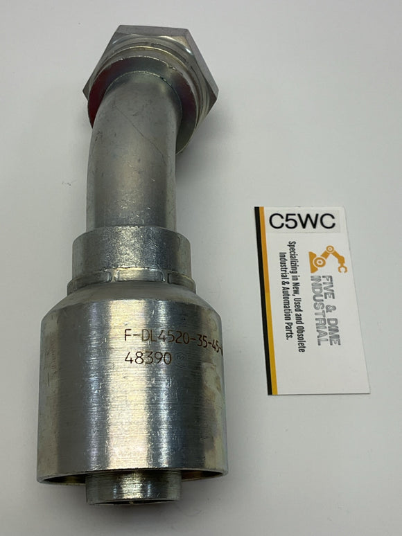 Kurt Hydraulics F-DL4520-35-45-W 1-1/4" Hose ID X M45 X 2.0 DIN 24­° Seat 45° BT