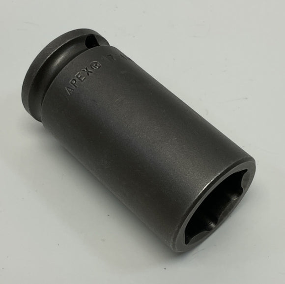 Apex 17MM23 17mm 6-Point Impact Socket, 3/8" Square Drive