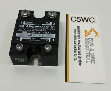 Magnecraft W6240DSX-1 Solid State Relay Input: 3-32VDC Output 240VDC
