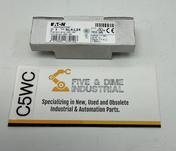 Eaton SL4-L24 Stack Light Bulbs 24V, 4-Watts Clear