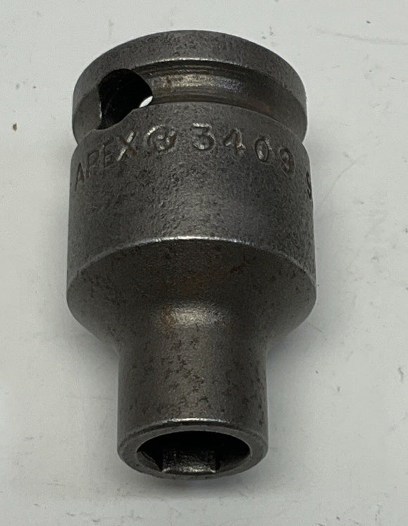 Apex 3409 9/32" 6-Point Thin Wall Impact Socket 3/8" Square Drive