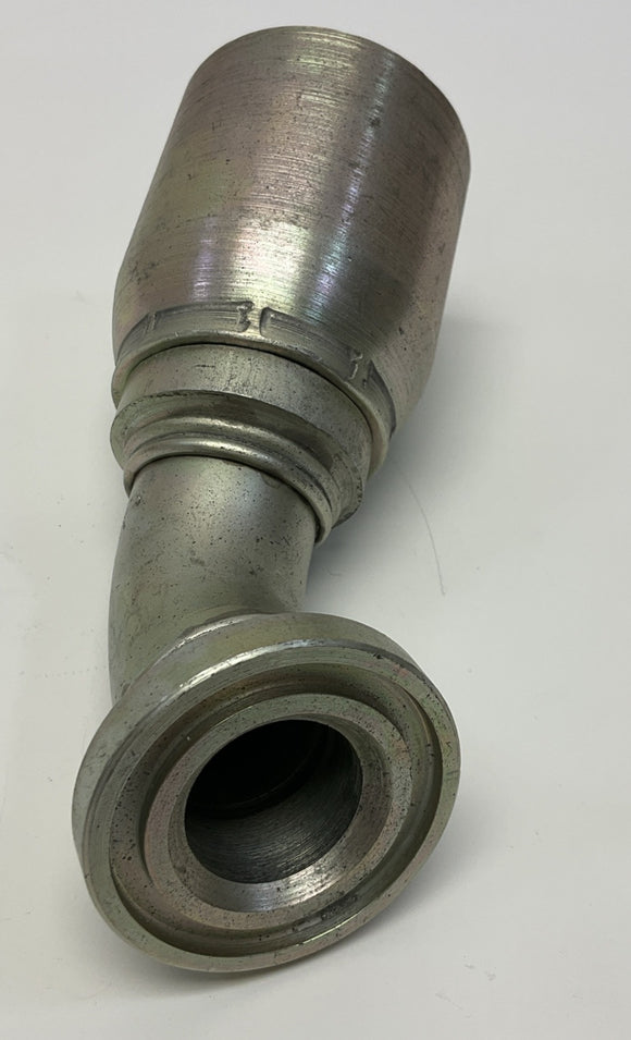 Kurt Hydraulics C6145-20-20-JJ 1-1/4" Hose Barb X 1-1/4" Code 61 Flange 45°