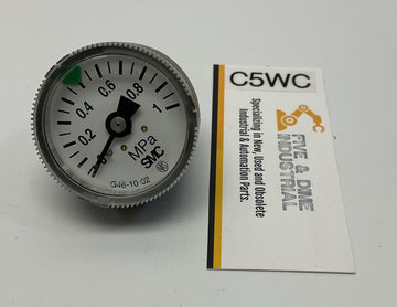 SMC G46-10-02 1 MPa Pneumatic Pressure Gauge for Regulator