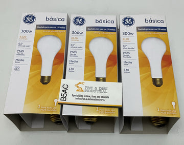 GE 73790 300-Watt Frosted Medium Base Light Bulbs 3-Pack 300M/IF/130V-PK3
