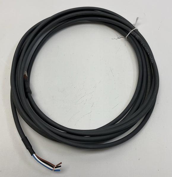 Lumberg RKMV-4-225/5M Female Single End Cable, M8, 4-Pole 5-Meter
