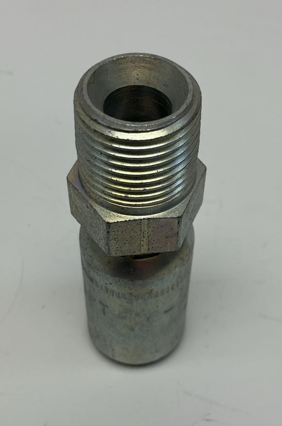 Kurt Hydraulics M-BSPT-6-8 3/8" Hose ID X 1/2" British Standard Pipe 60° Cone