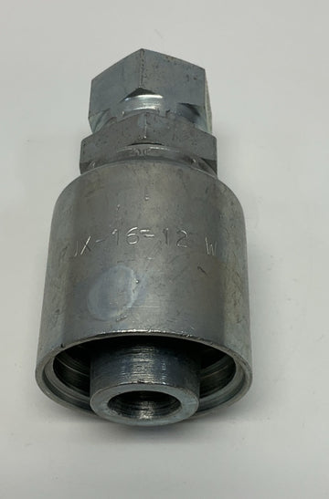 Kurt Hydraulics FJX-16-12-W 1″ Hose ID x 3/4″ – 37° JIC Female Swivel - 0