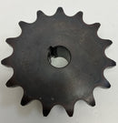Tsubaki H40B15F-1/2 #40 Chain Finished Bore Sprocket 1/2" Bore, 15 Teeth-3