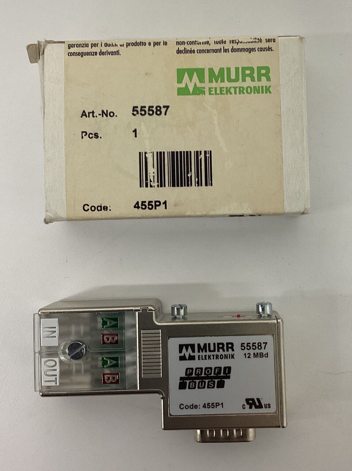 Murr 55587 Profibus Male Plug (YE206)