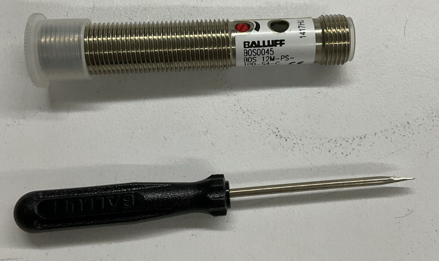 Balluff BOS0045 / BOS 12M-PS-1PD-S4-C Diffuse Sensor, 10-30VDC (BL269)