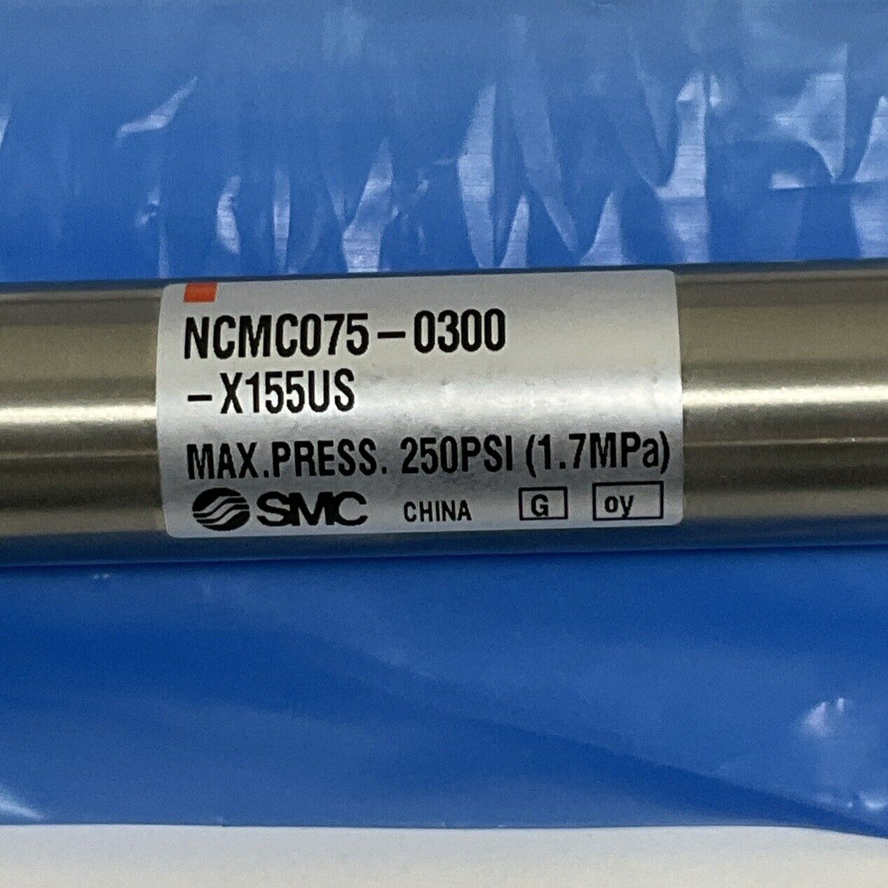 SMC NCMC075-0300-X155US Pneumatic Air Cylinder 3/4" Bore, 3" Stroke (BK157) - 0