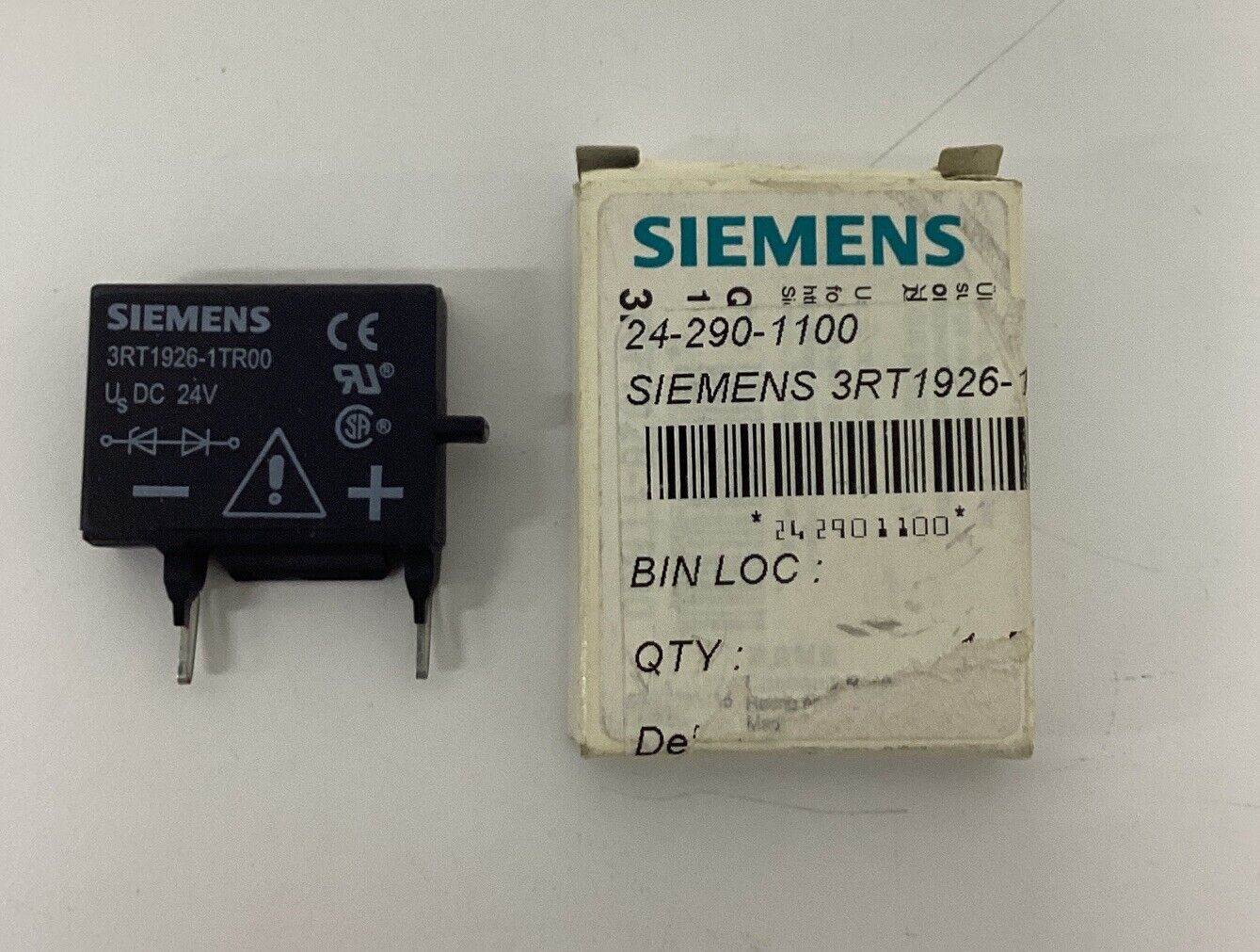 Siemens 3RT1926-1TR00 24VDC Surge Suppressor (RE102)