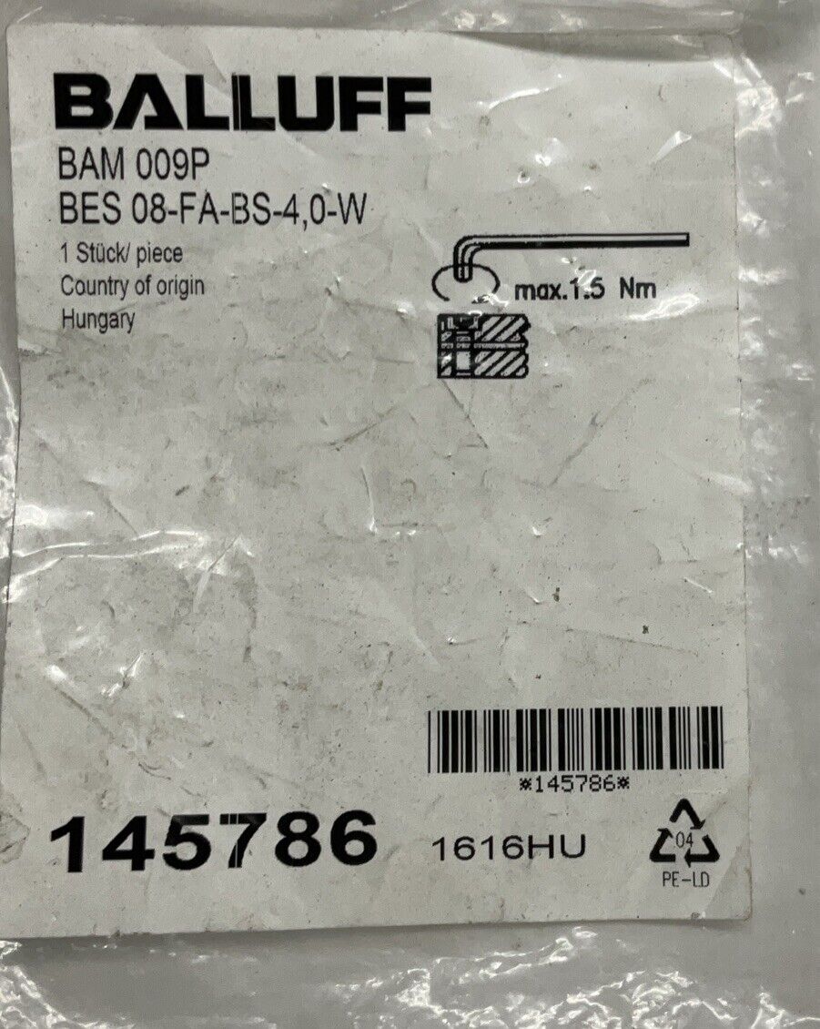 Balluff BAM009P / BES 08-FA-BS-4, 0-W Sensor Bracket (BL271)