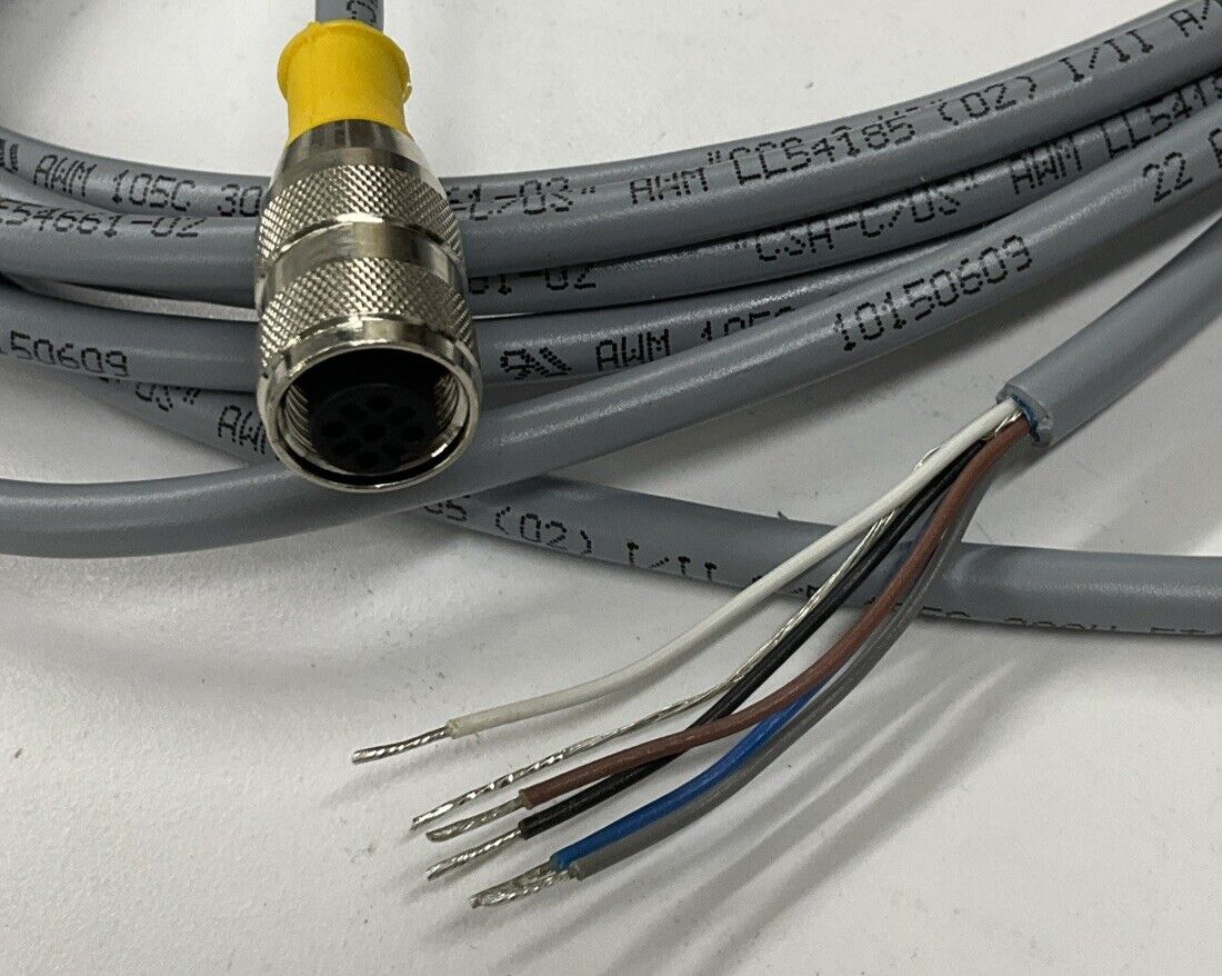Turck RK4.5T-4 / S618 U2188-2 Female 5-Pole Single End Cable 12ft.(CBL143)