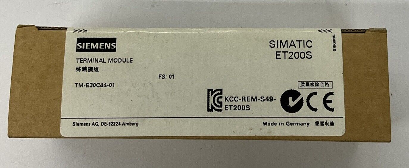 Siemens 6ES7-193-4CG30-0AA0 Factory Sealed Terminal Module (BL274)